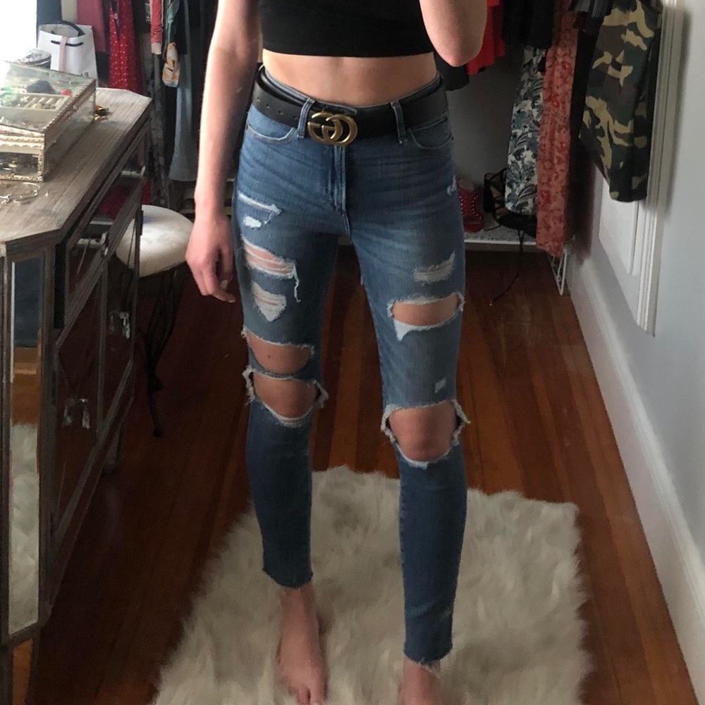 Abercrombie & Fitch Ripped Skinny Jeans